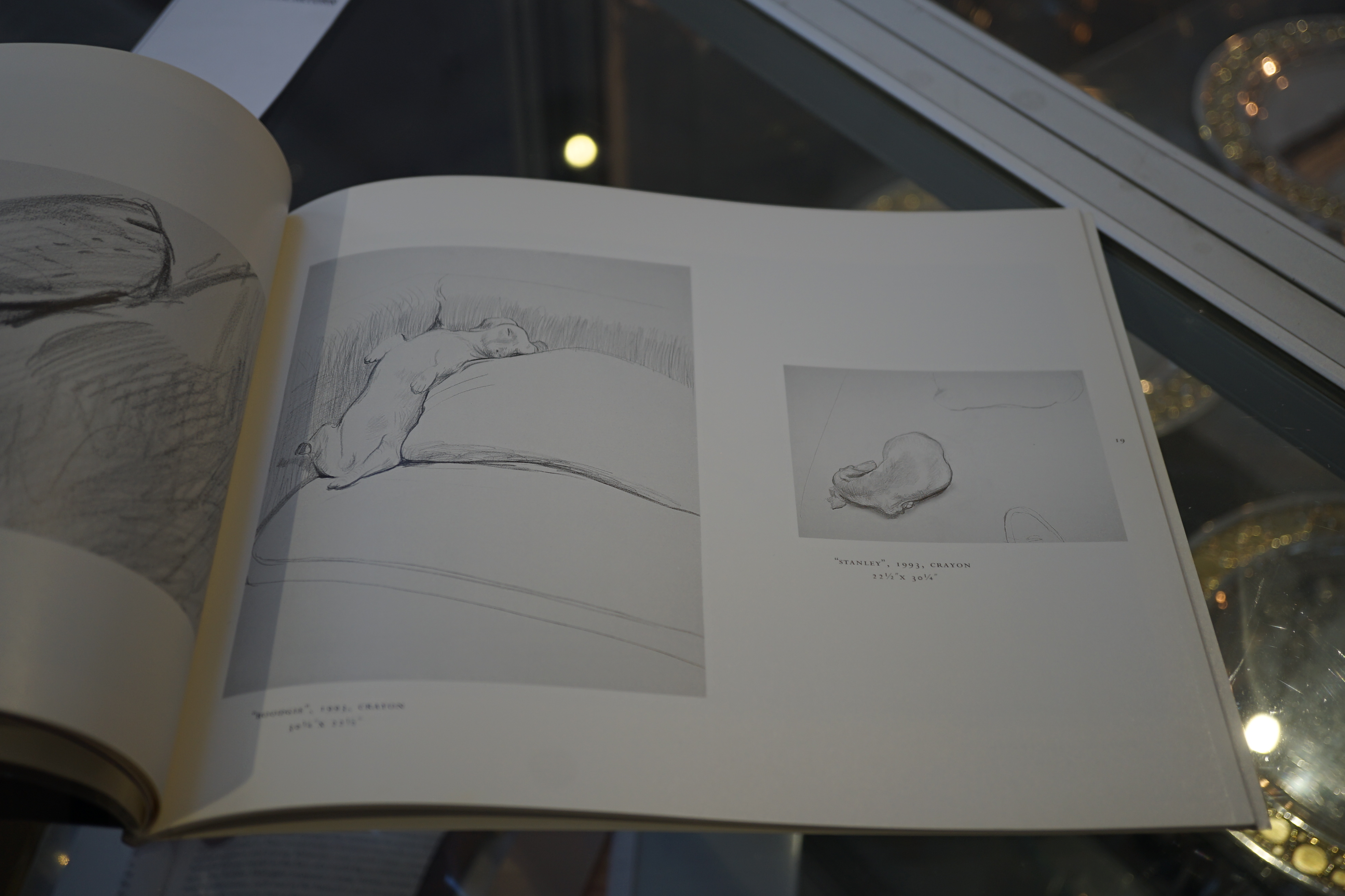 David Hockney (English, b.1937), 'Some very large new paintings with 25 dogs upstairs', Exhibition catalogue for L.A. Louver May 1995, overall 21.5 x 25.5cm